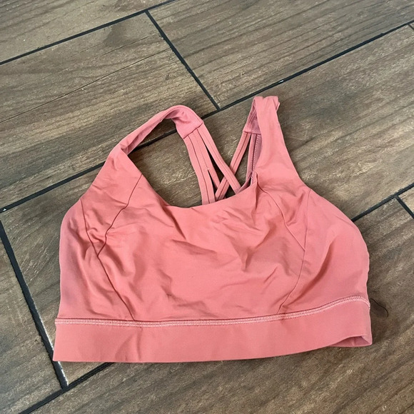 Lululemon Energy Bra Long Line dusty pink size 6 - Picture 2 of 3